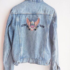 GAP Icon Denim Jacket w Embroidery M